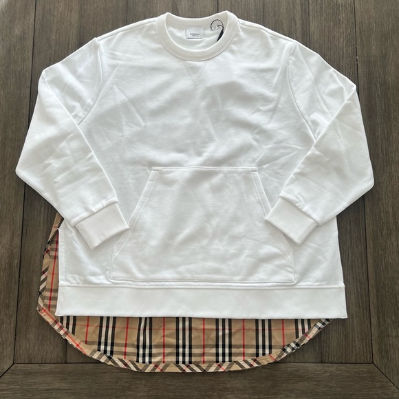 Burberry Vintage Check Cotton Oversized Sweatshirt - Picture 6 of 16